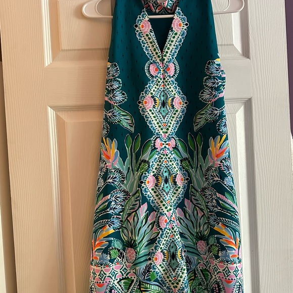 NWT LILLY PULITZER BRANDI SHIFT DRESS SIZE 4 VALENCIA TEAL RAIN FOREST ENGINEERE - Picture 6 of 16